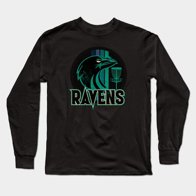 Ravens Disc Golf Long Sleeve T-Shirt by CTShirts